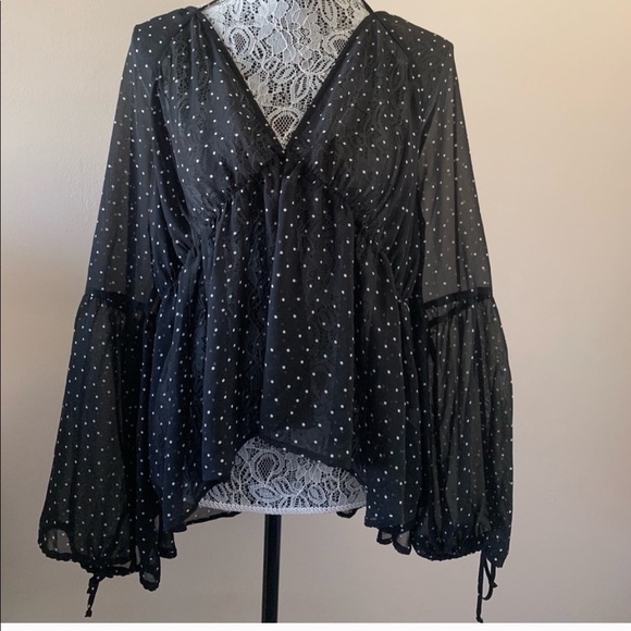 NWT FL&L Truffles Blouse Size L - Picture 4 of 8